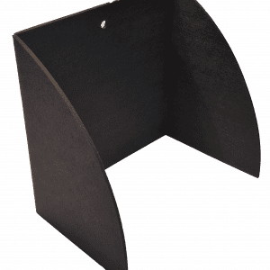 Bänkskärm fold svart